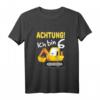 Kinder Bagger T-Shirt zum 6. Geburtstag – Lustiges Baustellen Outfit für Jungen, ideales Geschenk für die Geburtstagsfeier