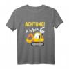 Kinder Bagger T-Shirt zum 6. Geburtstag – Lustiges Baustellen Outfit für Jungen, ideales Geschenk für die Geburtstagsfeier