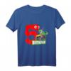 Kindergeburtstag T-Shirt für 5-Jährige Jungen & Mädchen mit Dinosaurier und Monstertruck Design – Perfekt für Dino & Monstertruck Fans
