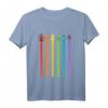 Roboter in den Farben des Regenbogen LGBT+ Stolz T-Shirt für Kinder – Buntes Mode-Statement für Schule & Spiele