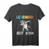 Kinder Einhorn Glitzer Legendär seit 2014 T-Shirt – Witziges Geburtstagsgeschenk für 6-Jährige Mädchen und Jungen