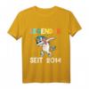 Kinder Einhorn Glitzer Legendär seit 2014 T-Shirt – Witziges Geburtstagsgeschenk für 6-Jährige Mädchen und Jungen