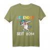 Kinder Einhorn Glitzer Legendär seit 2014 T-Shirt – Witziges Geburtstagsgeschenk für 6-Jährige Mädchen und Jungen