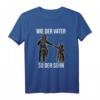 Wie der Vater so der Sohn Papa Motocross Motorrad Dirt Bike T-Shirt – Perfektes Familien-Outfit für Motorsportfans und Geschenke zu Weihnachten, Geburtstag & Vatertag