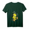 HapDog Kids Tweety Kopfhörer T-Shirt mit V-Ausschnitt – Lustiges Cartoon Geschenk für Fans von Bugs Bunny, Daffy Duck & Co.