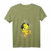 HapDog Kids Tweety Kopfhörer T-Shirt mit V-Ausschnitt – Lustiges Cartoon Geschenk für Fans von Bugs Bunny, Daffy Duck & Co.