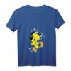 HapDog Kids Tweety Kopfhörer T-Shirt mit V-Ausschnitt – Lustiges Cartoon Geschenk für Fans von Bugs Bunny, Daffy Duck & Co.