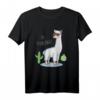 Lama kein Problama T-Shirt - Lustiges Tiermotiv mit Kakteen und Sonnenbrille für Lama- und Alpaka-Fans, Kinder & Tierliebhaber