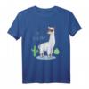Lama kein Problama T-Shirt - Lustiges Tiermotiv mit Kakteen und Sonnenbrille für Lama- und Alpaka-Fans, Kinder & Tierliebhaber