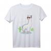 Lama kein Problama T-Shirt - Lustiges Tiermotiv mit Kakteen und Sonnenbrille für Lama- und Alpaka-Fans, Kinder & Tierliebhaber