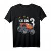Kinder Ich bin 3 Jahr Monster Truck Auto T-Shirt – Perfektes Geschenk zum 3. Geburtstag für Sohn und Enkelsohn