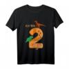 Kinder Geschenk: Dinosaurier T-Shirt für 2-jährigen Jungen zum Geburtstag – Lustiges Dino Fieber Geschenkidee für den 2. Geburtstag