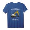 Einschulung Bagger T-Shirt für Jungen - Perfektes Geschenk zum 1. Schultag, Schulbeginn und für den ersten Schultag in der Grundschule