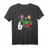 Kinder Dinosaurier T-Rex T-Shirt für 6-Jährige – Lustiges Geburtstagsgeschenk für Tochter oder Sohn zum 6. Geburtstag