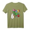 Kinder Dinosaurier T-Rex T-Shirt für 6-Jährige – Lustiges Geburtstagsgeschenk für Tochter oder Sohn zum 6. Geburtstag
