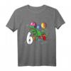 Kinder Dinosaurier T-Rex T-Shirt für 6-Jährige – Lustiges Geburtstagsgeschenk für Tochter oder Sohn zum 6. Geburtstag