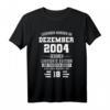 Legenden wurden im Dezember 2004 18. Geburtstag T-Shirt - Lustiges Geburtstagsoutfit & limitierte Edition für den besonderen Tag