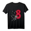 Kinder Ninja T-Shirt zum 8. Geburtstag für Jungen - Lustiges Geschenk für Kampfsport- und Ninja-Fans