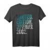 22. Geburtstag Mann T-Shirt - Limited Edition September 2002, Lustiges Geschenk & Dekoration für 22 Jahre Geburtstag