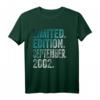 22. Geburtstag Mann T-Shirt - Limited Edition September 2002, Lustiges Geschenk & Dekoration für 22 Jahre Geburtstag