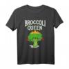 Brokkoli-Königin T-Shirt – Lustiges veganes Geschenk für Vegetarier, Veganer & Tierliebhaber zum Geburtstag oder Anlass