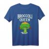 Brokkoli-Königin T-Shirt – Lustiges veganes Geschenk für Vegetarier, Veganer & Tierliebhaber zum Geburtstag oder Anlass