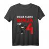 Kinder 4. Geburtstag Ninja T-Shirt für Jungen – Lustiges Geschenk zum vierten Geburtstag für Kampfsport- und Ninja-Fans