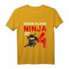 Kinder 4. Geburtstag Ninja T-Shirt für Jungen – Lustiges Geschenk zum vierten Geburtstag für Kampfsport- und Ninja-Fans