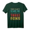 Nicht erschrecken Spruch T-Shirt für Mama & Papa mit 3 Söhnen - Vintage Retro Geschenk zum Mutter- & Vatertag