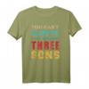 Nicht erschrecken Spruch T-Shirt für Mama & Papa mit 3 Söhnen - Vintage Retro Geschenk zum Mutter- & Vatertag