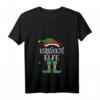 Verrücktes Elf Weihnachts T-Shirt mit V-Ausschnitt – Lustiges Familienoutfit für Weihnachten und Weihnachtsgeschenke