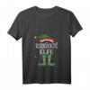 Verrücktes Elf Weihnachts T-Shirt mit V-Ausschnitt – Lustiges Familienoutfit für Weihnachten und Weihnachtsgeschenke