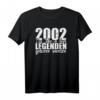 Vintage 2002 Legendär seit 18 Jahren T-Shirt – Perfektes Geschenk zum 18. Geburtstag für Sohn, Tochter, Bruder & Schwester
