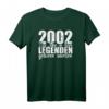 Vintage 2002 Legendär seit 18 Jahren T-Shirt – Perfektes Geschenk zum 18. Geburtstag für Sohn, Tochter, Bruder & Schwester