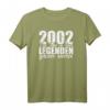 Vintage 2002 Legendär seit 18 Jahren T-Shirt – Perfektes Geschenk zum 18. Geburtstag für Sohn, Tochter, Bruder & Schwester