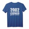 Vintage 2002 Legendär seit 18 Jahren T-Shirt – Perfektes Geschenk zum 18. Geburtstag für Sohn, Tochter, Bruder & Schwester