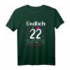 22. Geburtstag Frau Tochter Party T-Shirt mit Zahl 22, Herzen & Sterne – Lustiges Geburtstagsgeschenk für Frauen, Töchter & Freundinnen
