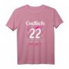 22. Geburtstag Frau Tochter Party T-Shirt mit Zahl 22, Herzen & Sterne – Lustiges Geburtstagsgeschenk für Frauen, Töchter & Freundinnen