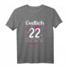 22. Geburtstag Frau Tochter Party T-Shirt mit Zahl 22, Herzen & Sterne – Lustiges Geburtstagsgeschenk für Frauen, Töchter & Freundinnen