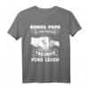 Bonus Papa & Stieftochter T-Shirt – Lustiges Partnerlook für Bonus Papa, Stiefvater & Stieftochter, Perfekt als Familiengeschenk