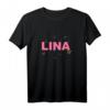 Lina - Schöner Name mit Schmetterlingen T-Shirt – Perfekt als Geschenk zum Geburtstag, Namenstag, Weihnachten für Frauen und Mädchen