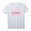 Lina - Schöner Name mit Schmetterlingen T-Shirt – Perfekt als Geschenk zum Geburtstag, Namenstag, Weihnachten für Frauen und Mädchen