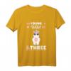 Einhorn T-Shirt für 3-Jährige Mädchen - Buntes Young, Wild & Three Geburtstagsoutfit für kleine Prinzessinnen