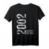 22. Geburtstag T-Shirt für Mann und Frau - Personalisiertes Geschenk für 22 Jahre, 2002 Geburtstag, perfekt für Sohn, Tochter, Familie