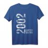 22. Geburtstag T-Shirt für Mann und Frau - Personalisiertes Geschenk für 22 Jahre, 2002 Geburtstag, perfekt für Sohn, Tochter, Familie