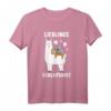 Alpaka Damen Pyjama - Lustiges Schlafshirt für Tochter, Teenager & Frauen, Kuscheliges Nachthemd für Relax und Geburtstag