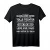 Vater und Vier Töchter Glücklicher Papa T-Shirt – Lustiges Vatertags- und Weihnachtsgeschenk für den besten Papa mit tollem Familienverhältnis