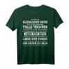 Vater und Vier Töchter Glücklicher Papa T-Shirt – Lustiges Vatertags- und Weihnachtsgeschenk für den besten Papa mit tollem Familienverhältnis