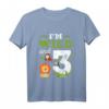 Kinder Wild an Three - Sohn Tochter 3 Jahre Geburtstags T-Shirt mit Tiermotiven und Spruch für den 3. Geburtstag
