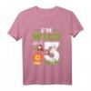 Kinder Wild an Three - Sohn Tochter 3 Jahre Geburtstags T-Shirt mit Tiermotiven und Spruch für den 3. Geburtstag